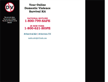 Tablet Screenshot of domesticviolence.com